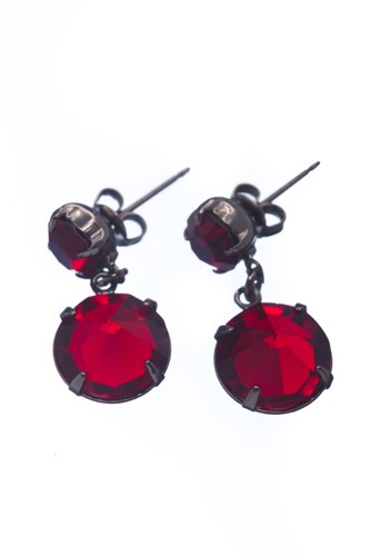 earrings, paladium