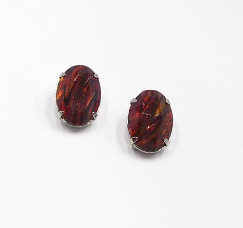elegant special stone earrings, clips