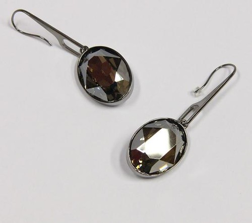 náušnice s oválem Swarovski