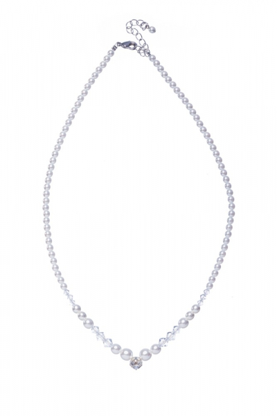 Perlovo-sluníčkový náhrdelník