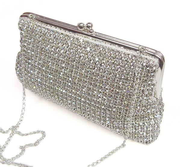 štrasová kabelka na dlouhém řetízku