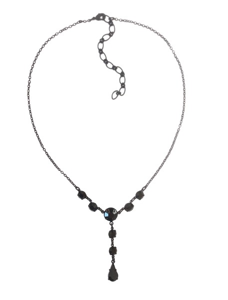 náhrdelník z černých krystalů