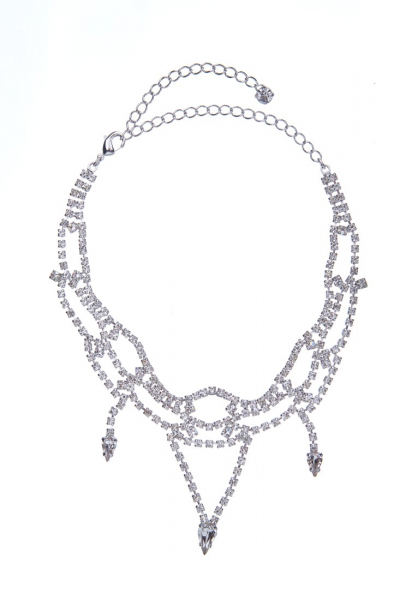 náhrdelník, stříbrná galvanizace