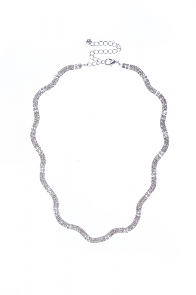 krátký štrasový náhrdelník