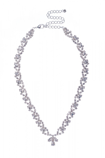 krystalový náhrdelník na ples či svatbu