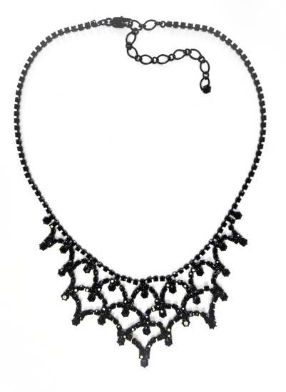 black crystal necklace