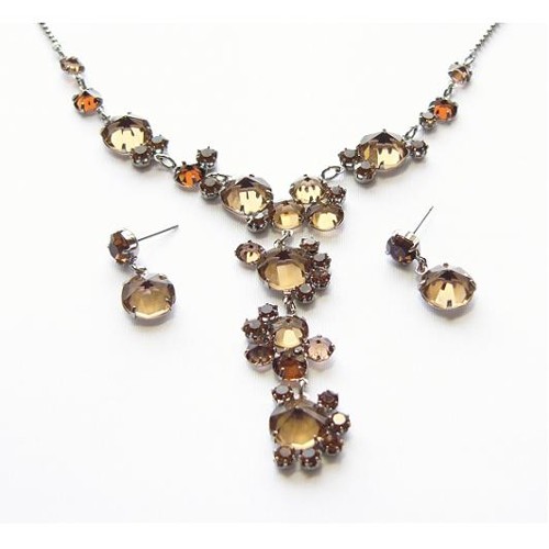 náhrdelník křišťálový, paladium