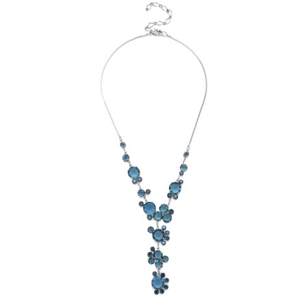 modrý křišťálový náhrdelník