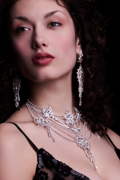 masivní náhrdelník, stříbrná galvanizace