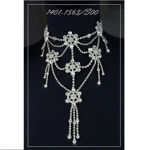 masivní náhrdelník, stříbrná galvanizace