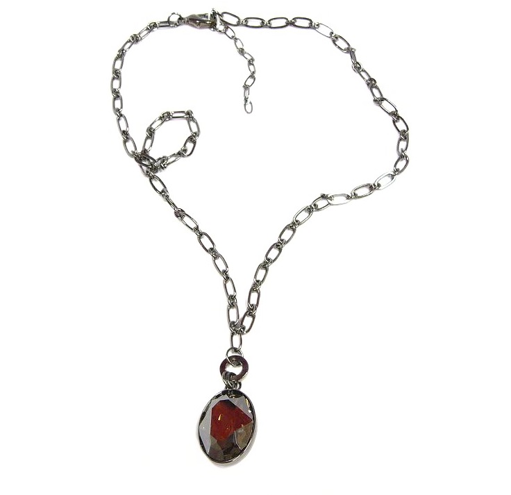 náhrdelník s oválem Swarovski