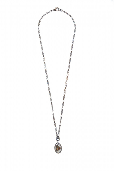 náhrdelník s oválem Swarovski