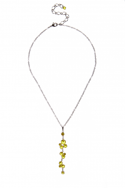 shiny yellow necklace