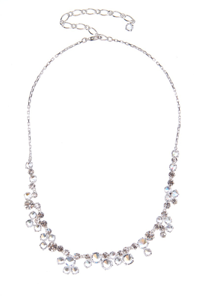 Sparkling necklace made from Czech rhinestones