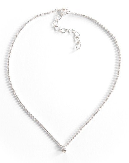 jemný štrasový náhrdelník