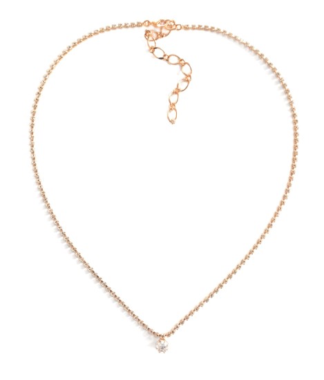 jemný štrasový náhrdelník