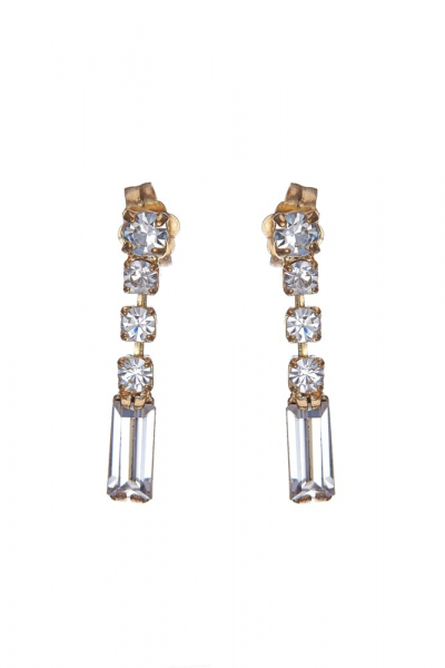 dangle earrings, gold plated