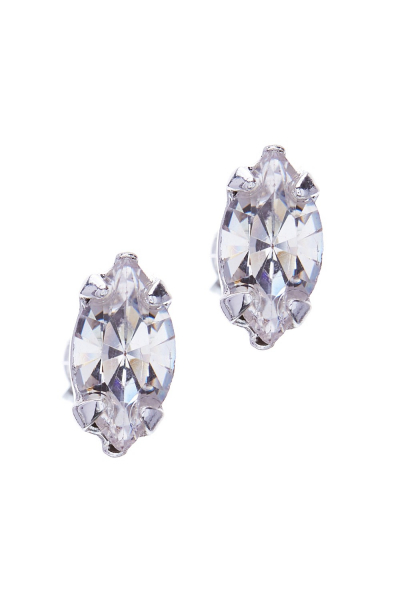 earrings, silver plated