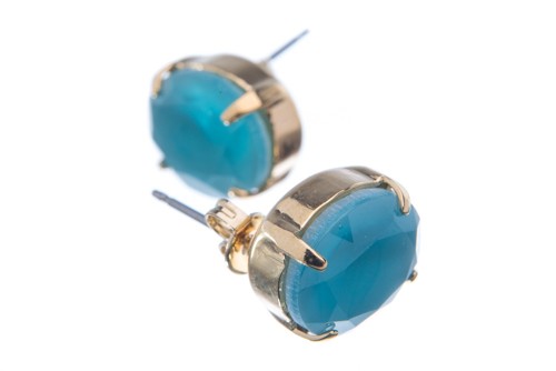 Opálové náušnice se speciálním kamenem, modrý opál