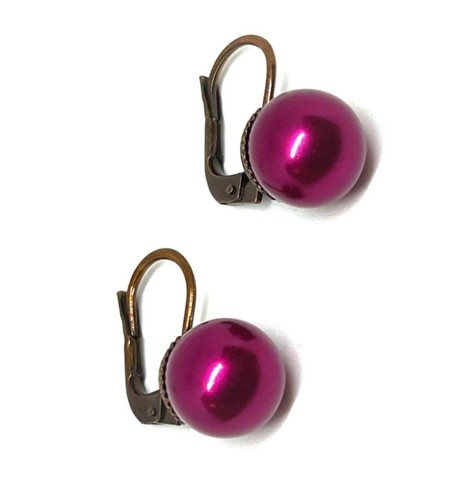 perlové náušnice na klapce