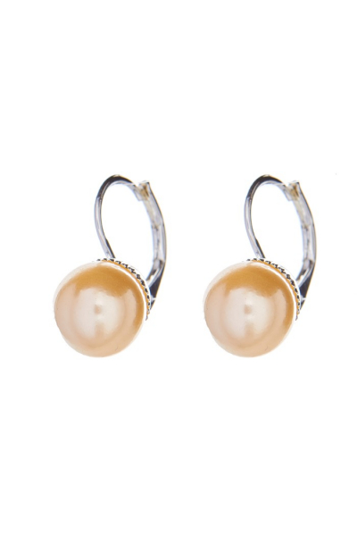 imitation pearl earrings