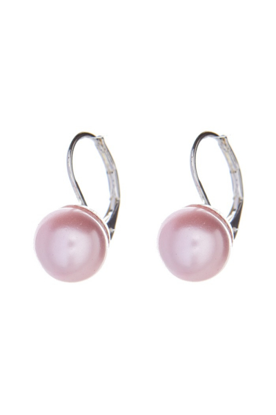 leverback pearl earrings