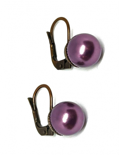 perlové náušnice na klapce