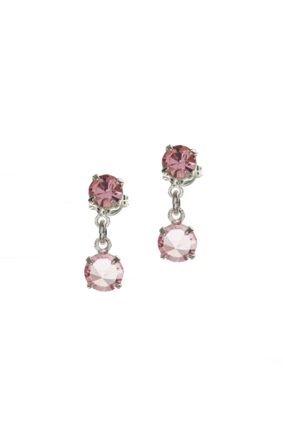 Jemné růžové náušnice