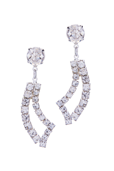glitering dangle earrings