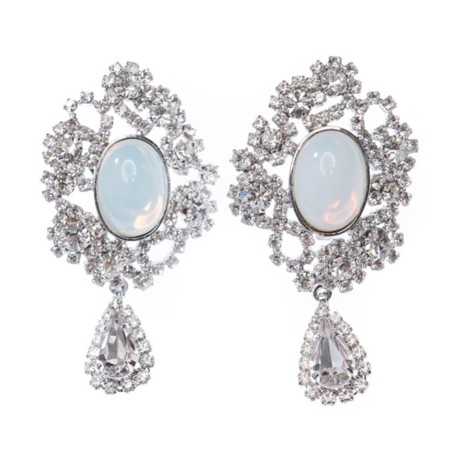 exklusivní štrasové náušnice na puzetě