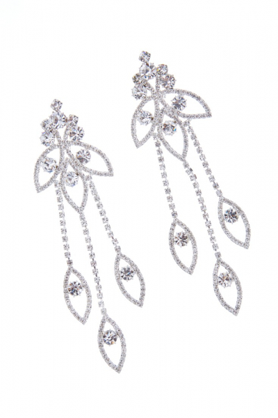 Masivní náušnice, puzeta, stříbrná galvanizace