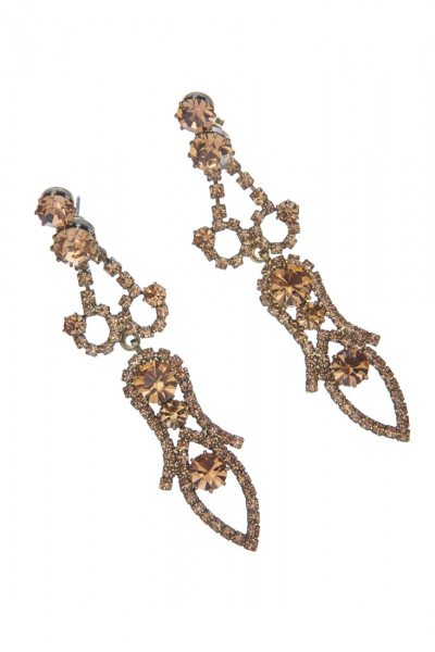 Exclusive earrings, antique gold