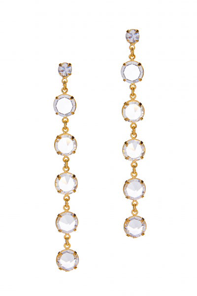 Visací náušnice, zlatá galvanizace