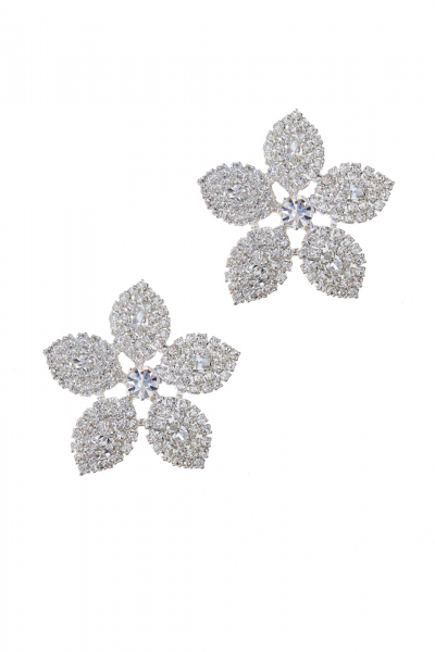 masivní náušnice, puzeta, stříbrná galvanizace