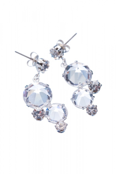 blyštivé visací náušnice