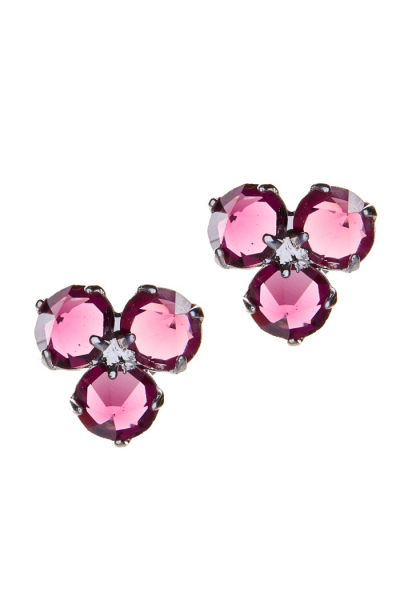 náušnice, stříbrná galvanizace