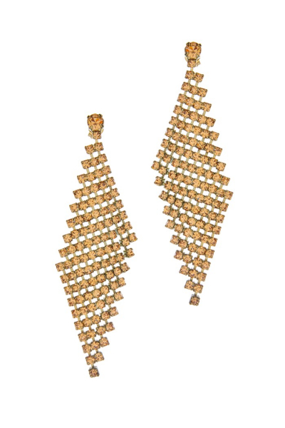 náušnice, starozlatá galvanizace