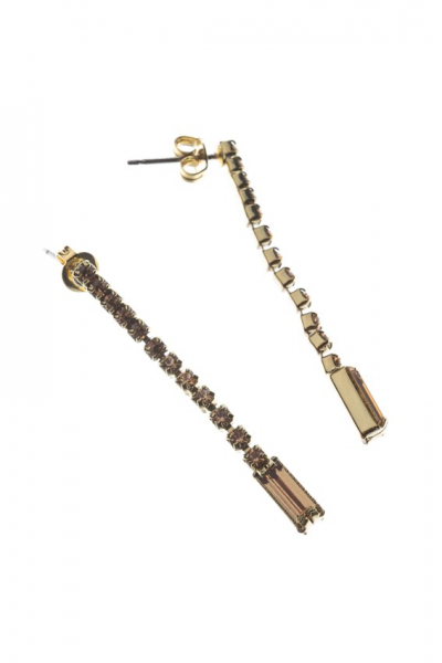 náušnice, starozlatá galvanizace