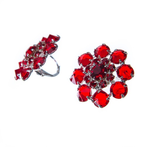 Náušnice kytička na klapce