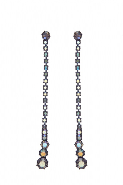 Dlouhé štrasové náušnice