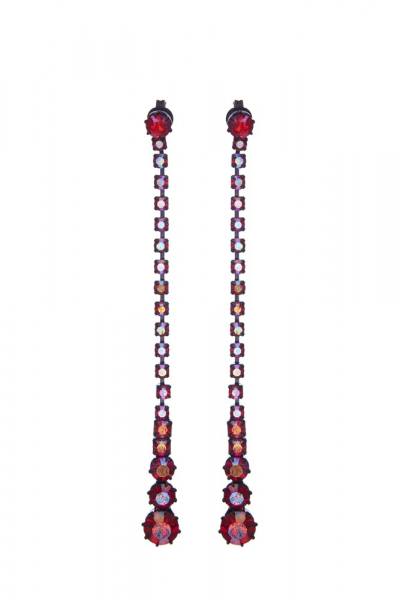 Dlouhé štrasové náušnice