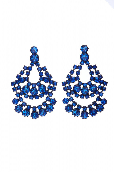 Visací štrasové náušnice