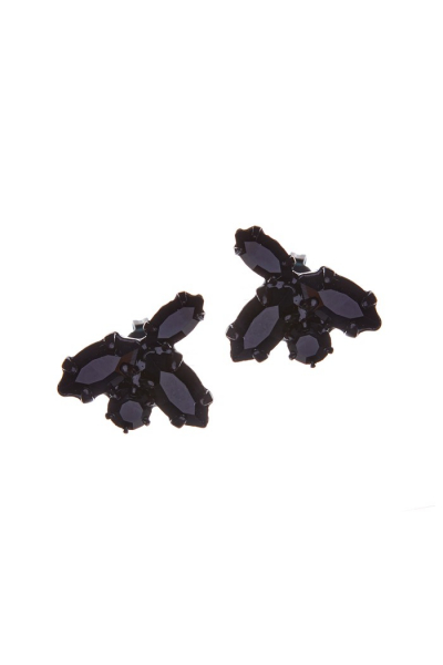 Drobné náušnice černé pecky