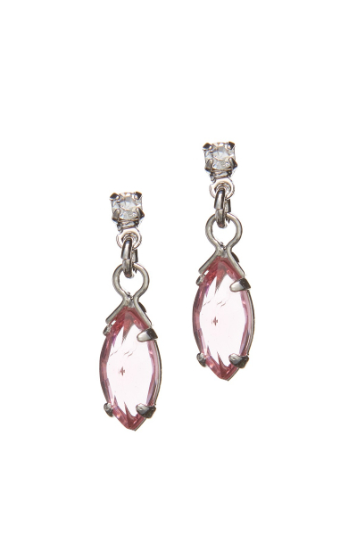 Drobné náušnice, rhodiované