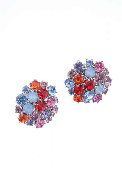 Krásné náušnice z českých broušených kamenů v jarních barvách