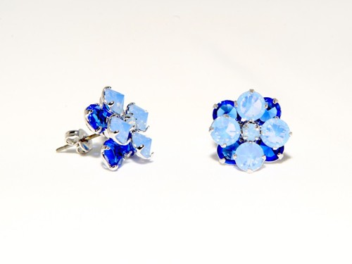 Dvoupatrové náušnice – kytička