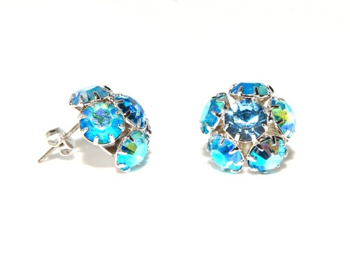 Módní náušnice – rhodiový pokov