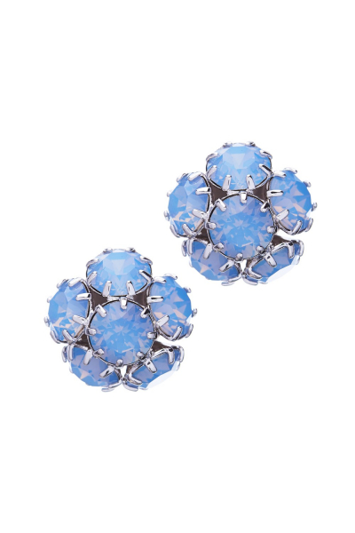 Módní náušnice - rhodiový pokov