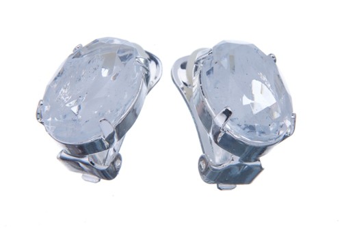 Náušnice se speciálním kamenem, krystal žíhaný opálem