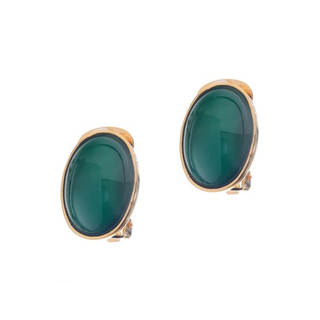 Náušnice klipsny s krásným kamenem